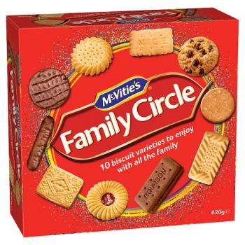 McVitie's Family Circle Biscuits Assortment Selection 620g