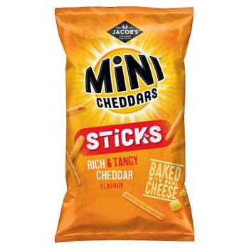 Jacob's Mini Cheddars Sticks Rich & Tangy Cheddar Flavour 150g