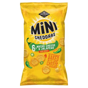 Jacob's Mini Cheddars Cheese & Jalapeno Multipack Snacks 6x25g
