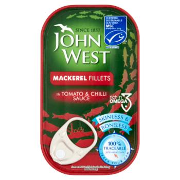 John West Mackerel Fillets In Spicy Tom
