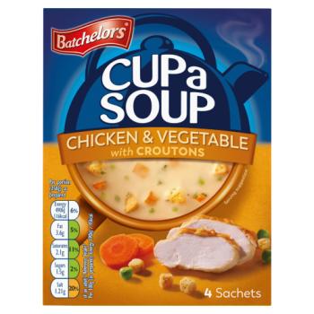 Batchelors 4 Chicken & Vegetable with Croutons Cup a Soup 110g