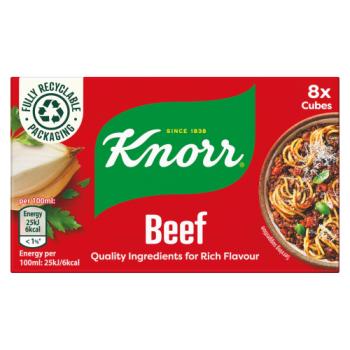 Knorr  Stock Cubes Beef 8 x 10g 