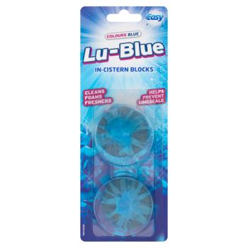 Easy Colours Blue Lu-Blue In-Cistern Blocks 2 x 38g