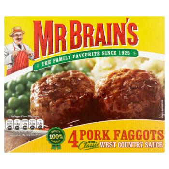 Mr Brain's 4 Pork Faggots 439g