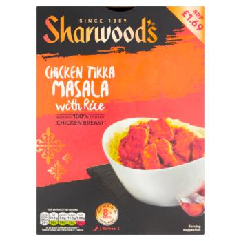 Sharwood's Chicken Tikka Masala With Rice 375g