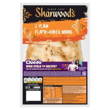 Sharwood's 2 Plain Flame-Baked Naans