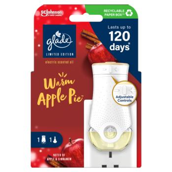 Glade Electric Scented Oil Plug In Holder & Refill Warm Apple Pie 20ml