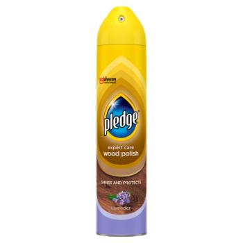 Pledge Expert Wood Care Polish Aerosol Lavender 250ml