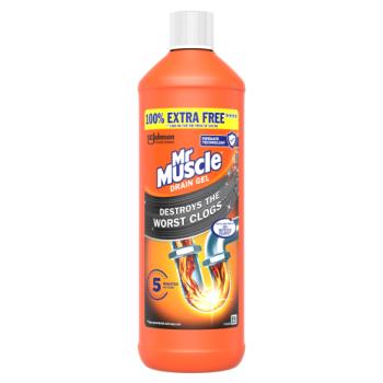 Mr Muscle Drain Gel 1L + 100% EXTRA Free