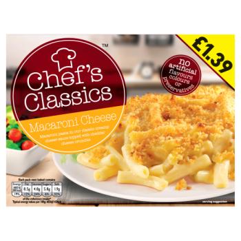 Chef's Classics Macaroni Cheese 320g PMP £1.39