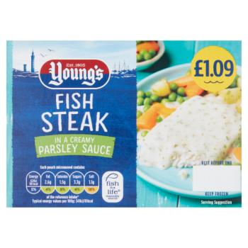 Youngs Fish In Parsley Sauce 1.09 140g