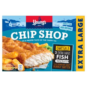 Young's Chip Shop 2 Extra Large Fish 100% Fillets 300g