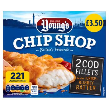 Young's Chip Shop 2 Cod Fillets 200g