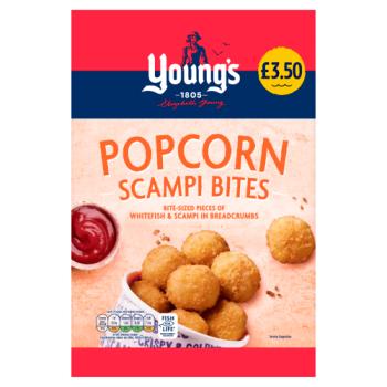 Young's Popcorn Scampi Bites 300g