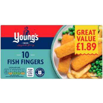 Young's 10 Fish Fingers 250g PM £1.89 