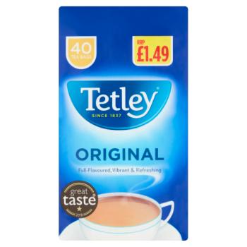 Tetley Original 40 Tea Bags 125g