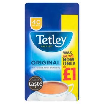 Tetley Original Tea Bags 40s PM £1 