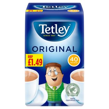 Tetley Original Tea Bags 40s PMP