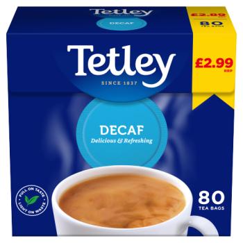 Tetley Decaf 80 Tea Bags 250g