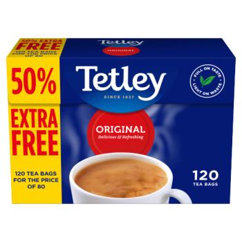 Tetley Original 120 Tea Bags 375g