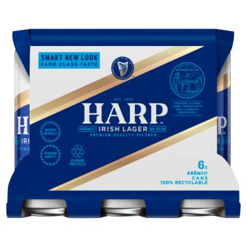 Harp Premium Irish Lager 6 x 440ml Can