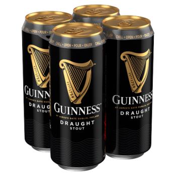 Guinness Draught Stout Beer 4 x 470ml