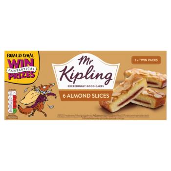 Mr Kipling 6 Almond Slices