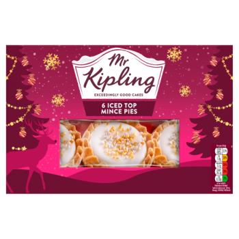 Mr Kipling 6 Iced Top Mince Pies