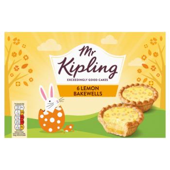 Mr Kipling 6 Lemon Bakewells
