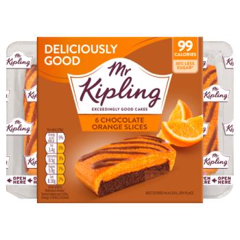 Mr Kipling 6 Chocolate Orange Slices