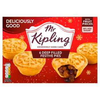 Mr Kipling Deliciously Good 6 Deep Filled Festive Pies