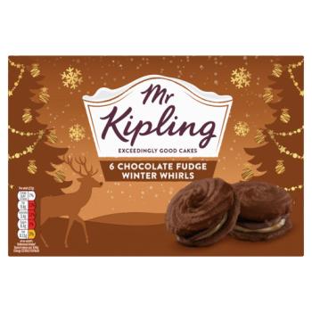 Kipling Choc Fudge Winter Whirls 6pk