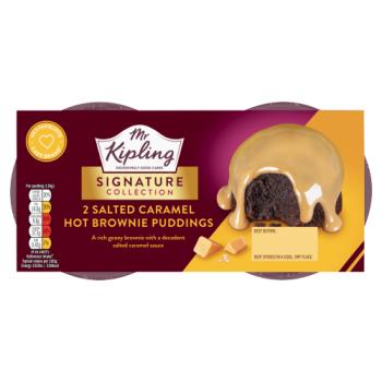 Mr Kipling Signature Collection Salted Caramel Hot Brownie Puddings 2 x 105g