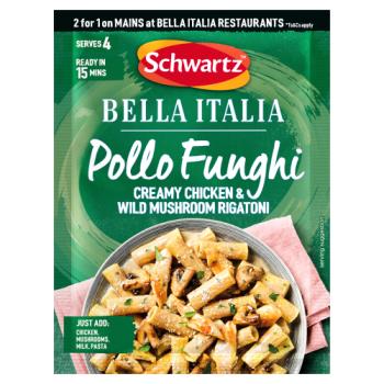 Schwartz Bella Italia Pollo Funghi Creamy Chicken & Wild Mushroom Rigatoni 30g