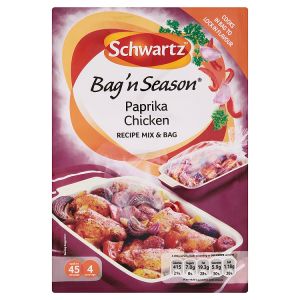 Schwartz Bag 'n Season Paprika Chicken Recipe Mix & Bag 28g