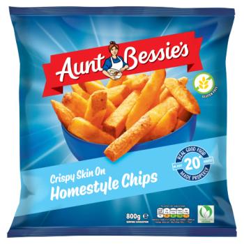 Aunt Bessie's Crispy Skin On Homestyle Chips 800g