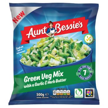 Aunt Bessie's Green Veg Mix with a Garlic & Herb Butter 500g