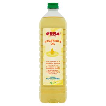 Pura Refined Vegetable Oil 1L