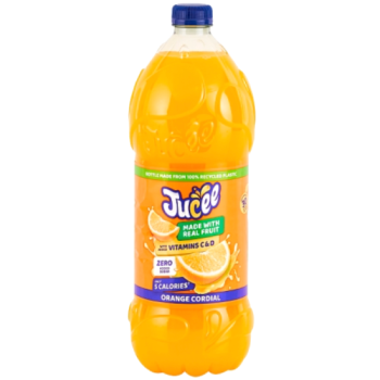 Jucee No Added Sugar Orange Cordial 1.5 Litre 