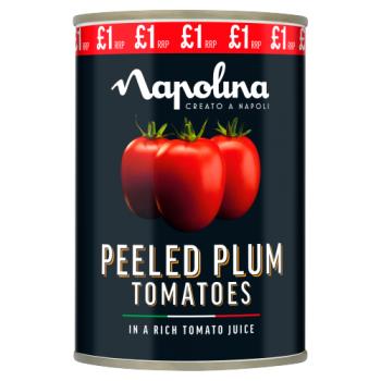 Napolina Peeled Plum Tomatoes In A Rich Tomato Juice 400g