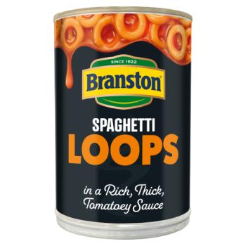 Branston Spaghetti Loops in a Rich, Thick, Tomatoey Sauce 395g