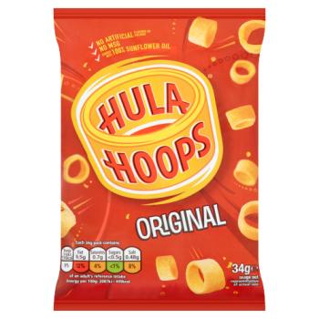 Hula Hoops Original Crisps 34g