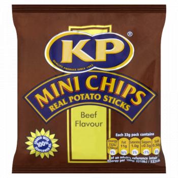 Kp Minichips Bbq Beef Crisps 33g