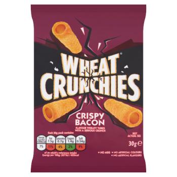Wheat Crunchies Crispy Bacon Flavour Wheaty Tubes 30g