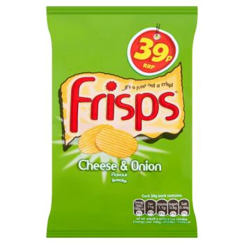 Frisps Cheese & Onion Crisps 34g 39p PMP