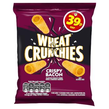 Wheat Crunchies Bacon Crisps 36g PMP 39p