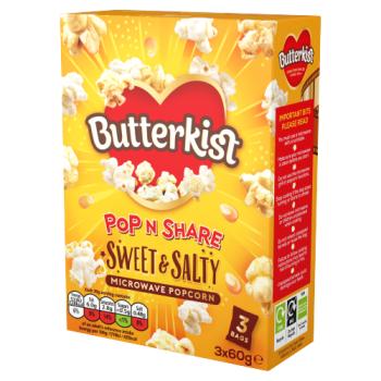 Butterkist Sweet & Salty Microwave Popcorn 3 x 60g