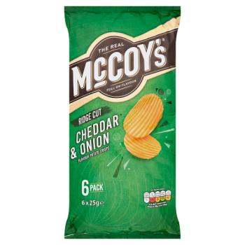  McCoy's Cheddar & Onion Multipack Crisps 6 Pack