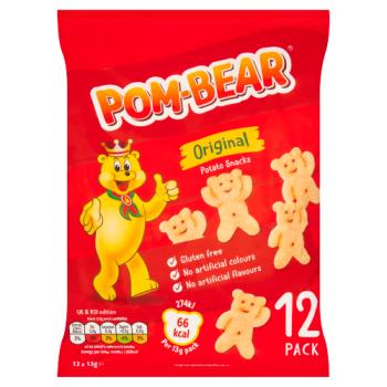 Pom-Bear Original Potato Snacks 12 x 13g