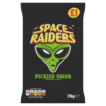 Space Raiders Pickled Onion Crisps 78g PM £1